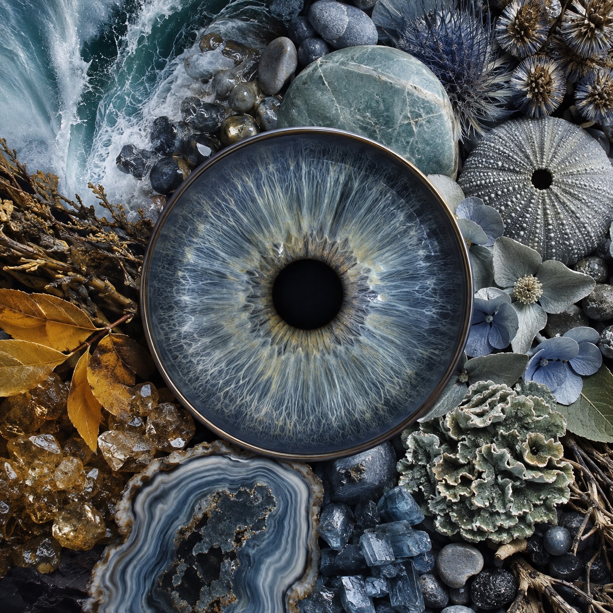 Eén iris. Tientallen tinten. Een klein landschap op zichzelf.💙

Ik liet mijn oogkleur tot in detail door AI analyseren en vertalen naar elementen uit de natuur. En dit kwam eruit… 🌊🪨🌿✨

Blauwgrijs als de zee en natuursteen.
Koele tinten van leisteen, ijs en bloemen.
En daartussen verrassend warme spikkels van goud, amber en herfstbladeren.

Welke kleuren zouden er in jouw ogen verstopt zitten?

#oogkleur #iris #natuur #kleurenpalet #creativiteit AIart natureinspired