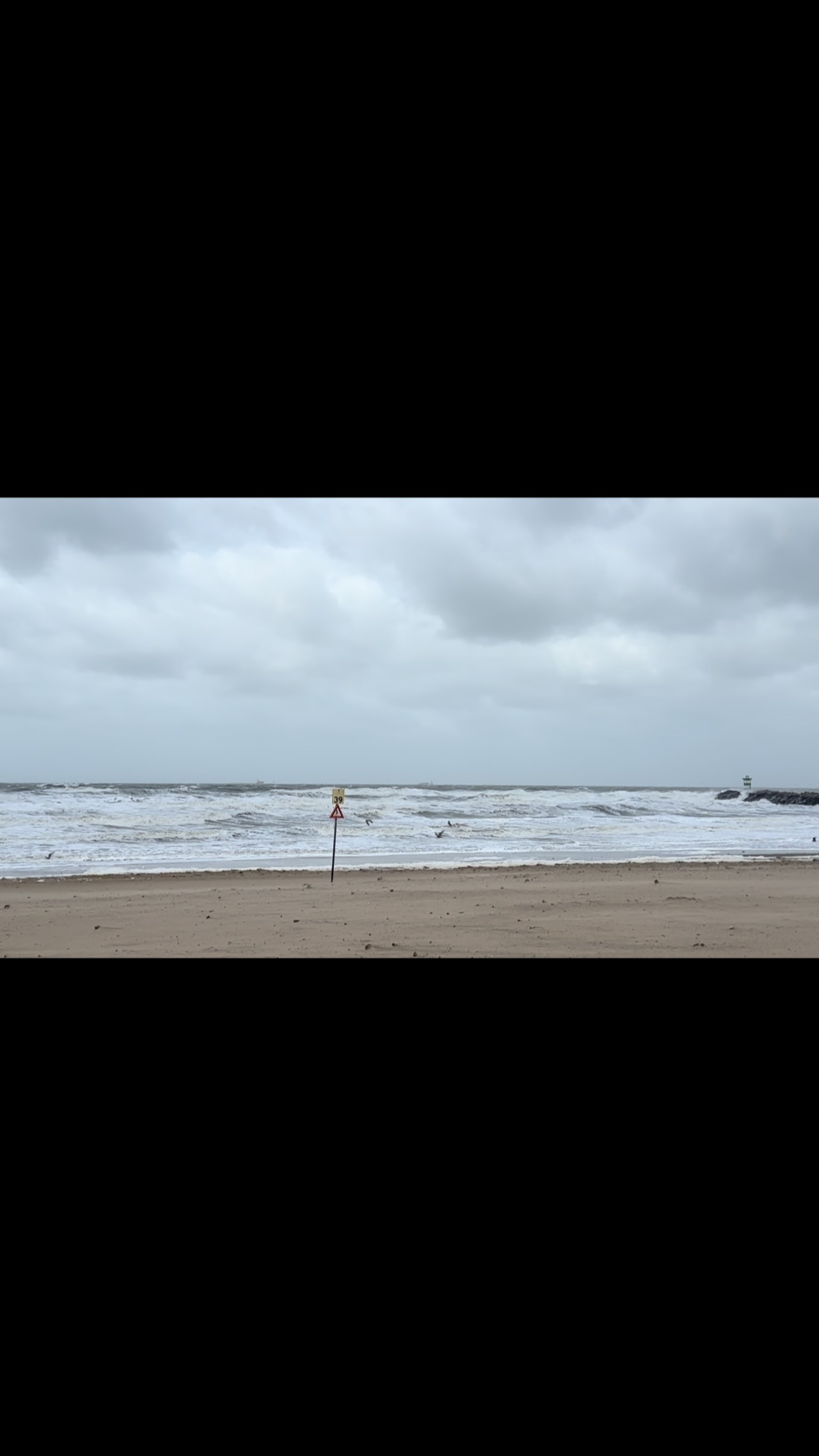 Wind door je haren, zand overal waar je het niet wilt hebben en golven die met volle kracht op het strand beuken. 💨🌊 #stormopzee #lekkeruitwaaien #zandoveral #krachtvandenatuur #strand